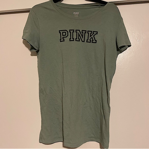 EUC VS PINK sage green t-shirt - Picture 1 of 2